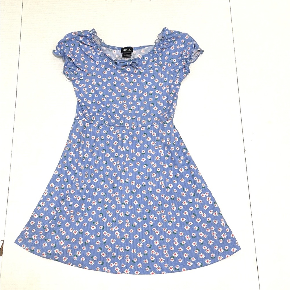 Blue dress w/Daisy flowers